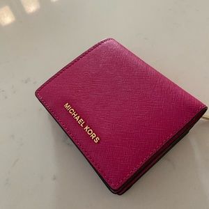 Michael kors hot pink wallet